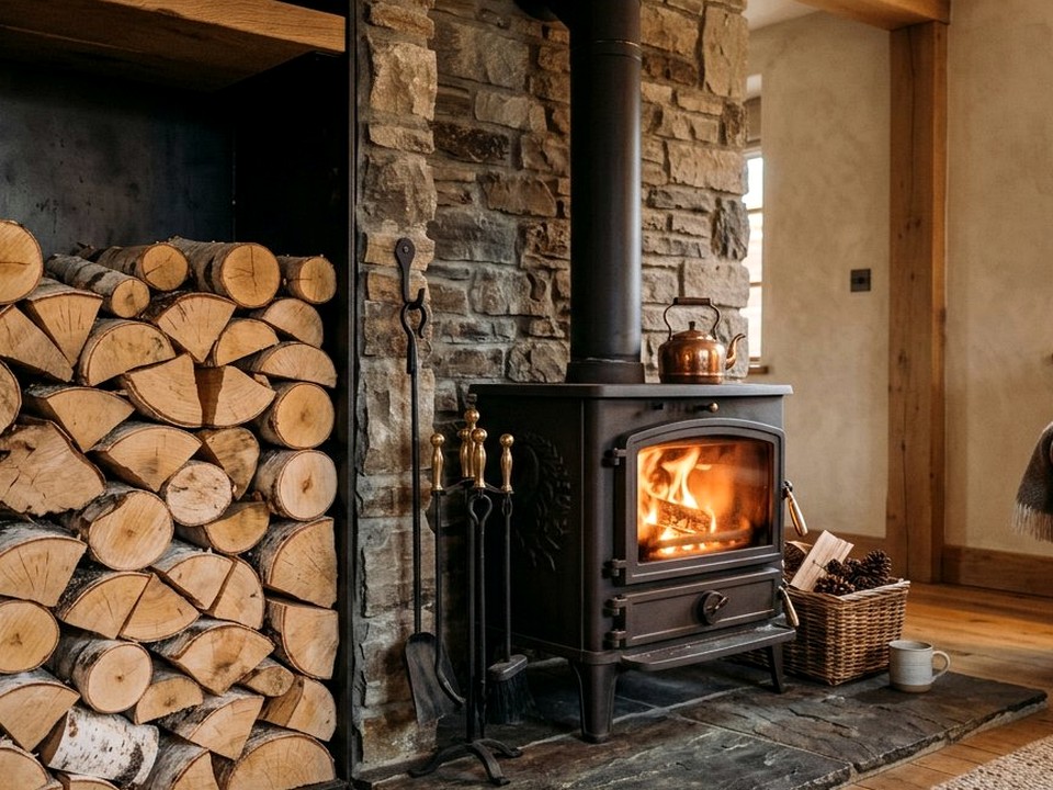Защитная обработка декоративных поленниц в Восточный